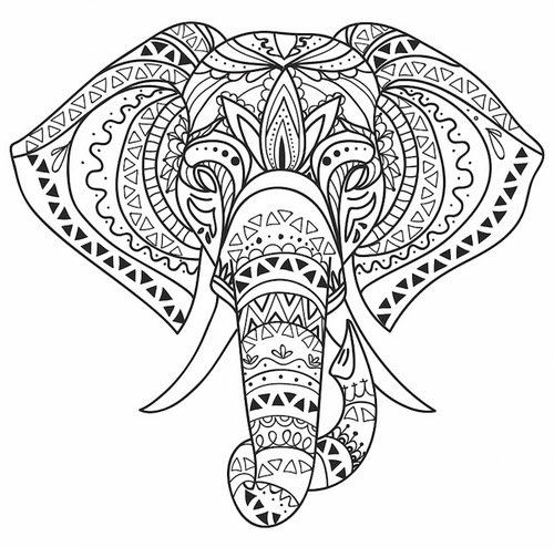 Elefántos kifestő