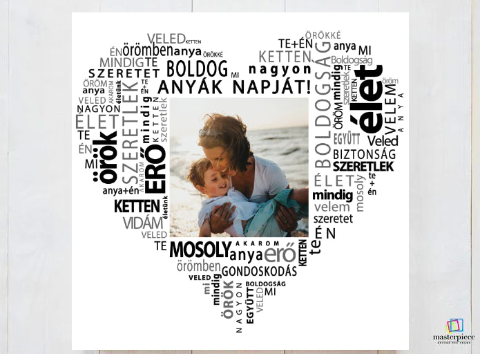 Ajándéktipp anyák napjára: az első baba-mama fotó vászonképen